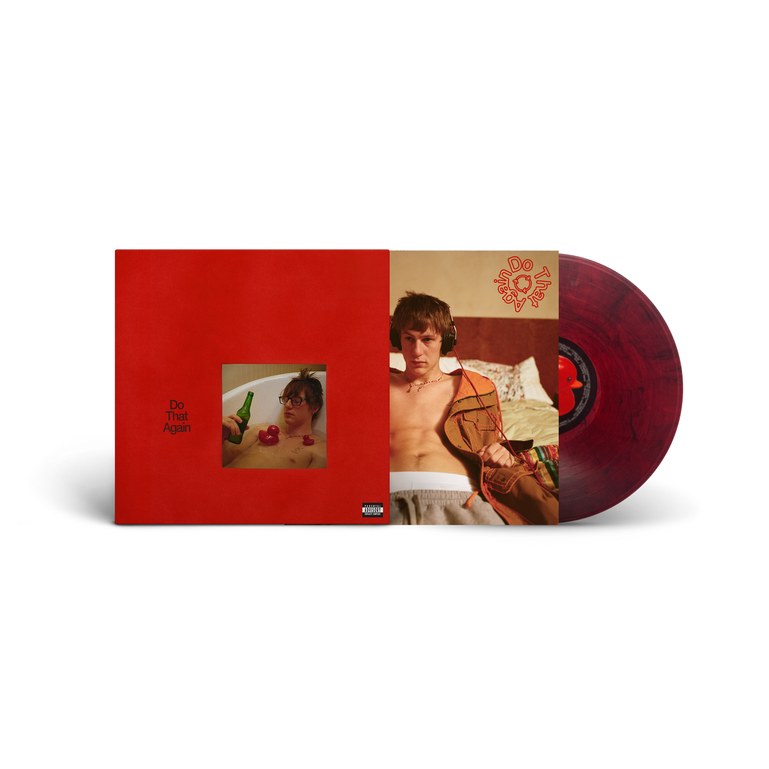 Do That Again Red & Black Splish Vinyl