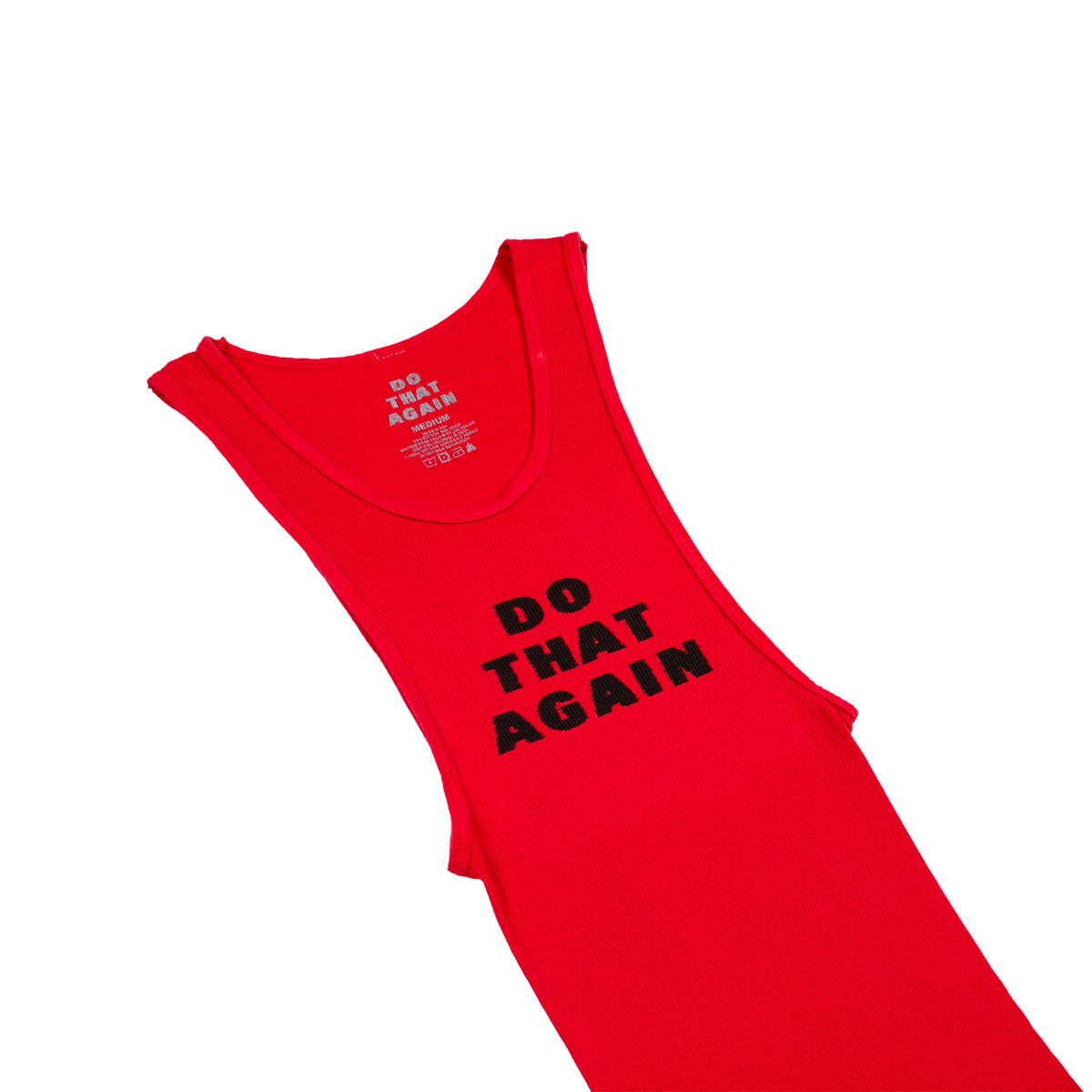 Do That Again Red Ribbed Tank (Set Of 3) – Malcolm Todd Official Store